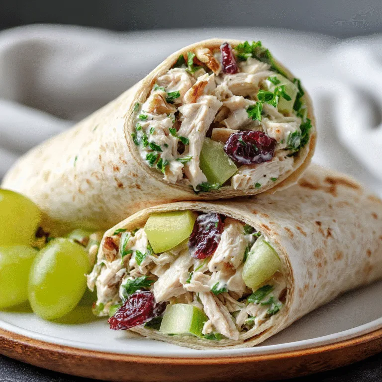 Healthy Chicken Salad Wraps