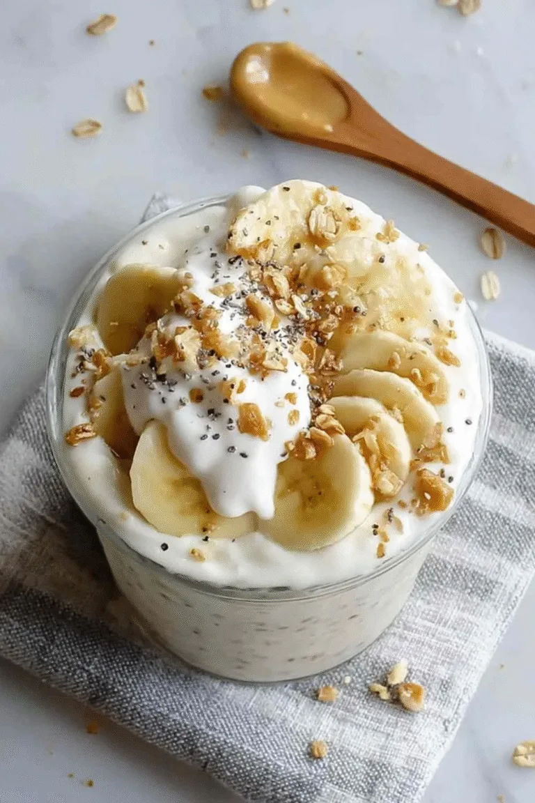 Banana Cream Pie Overnight Oats