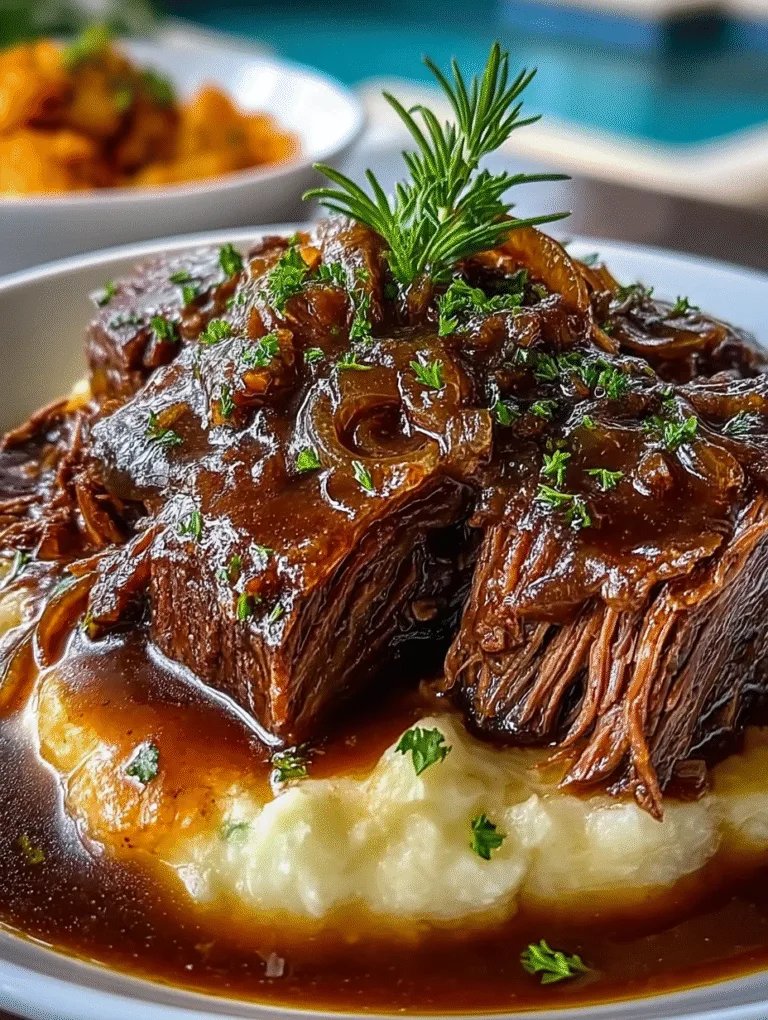 Slow Cooker Pot Roast with Onion Soup