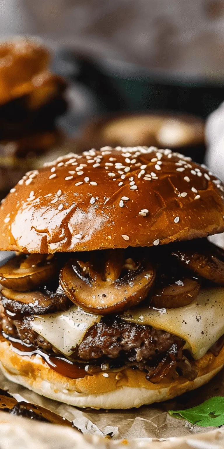 Mushroom Swiss Burger