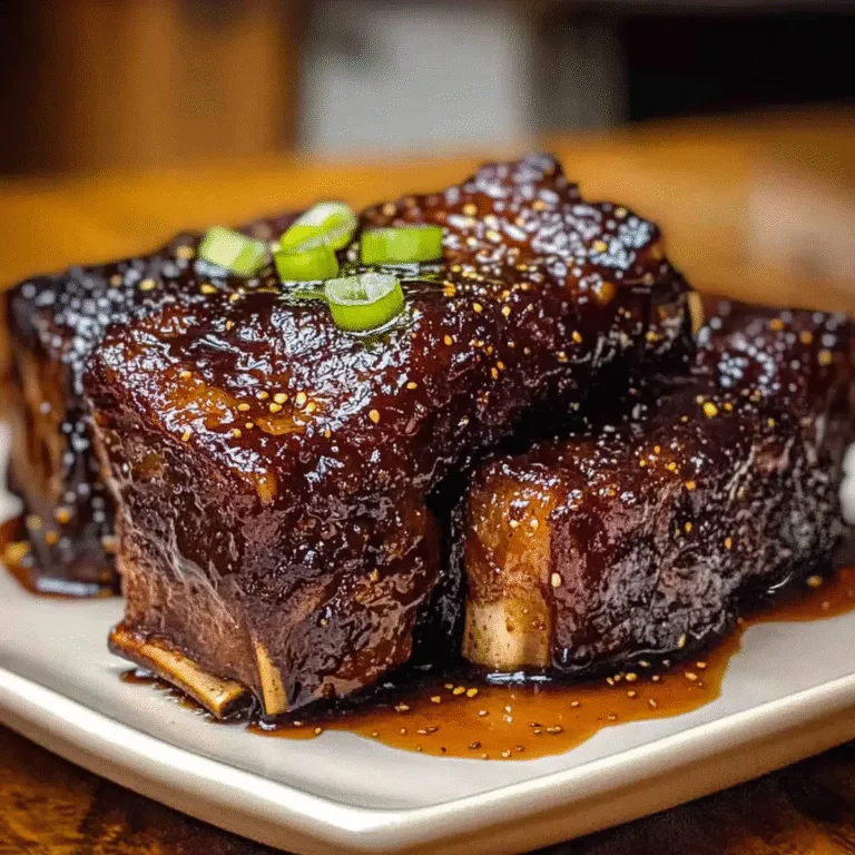 Melt-in-Your-Mouth Caramelized Slow Roast Asian Beef Short Rib