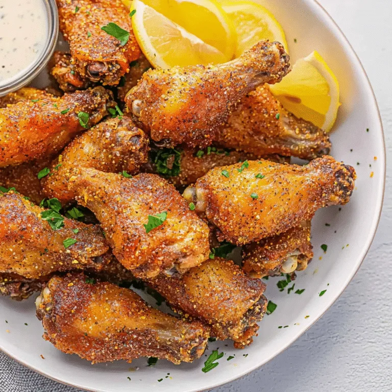 Crispy Lemon Pepper Wings