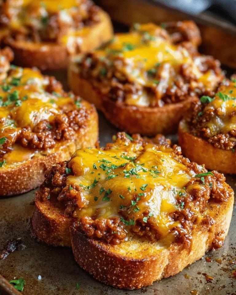 Cheesy Sloppy Joe Toast