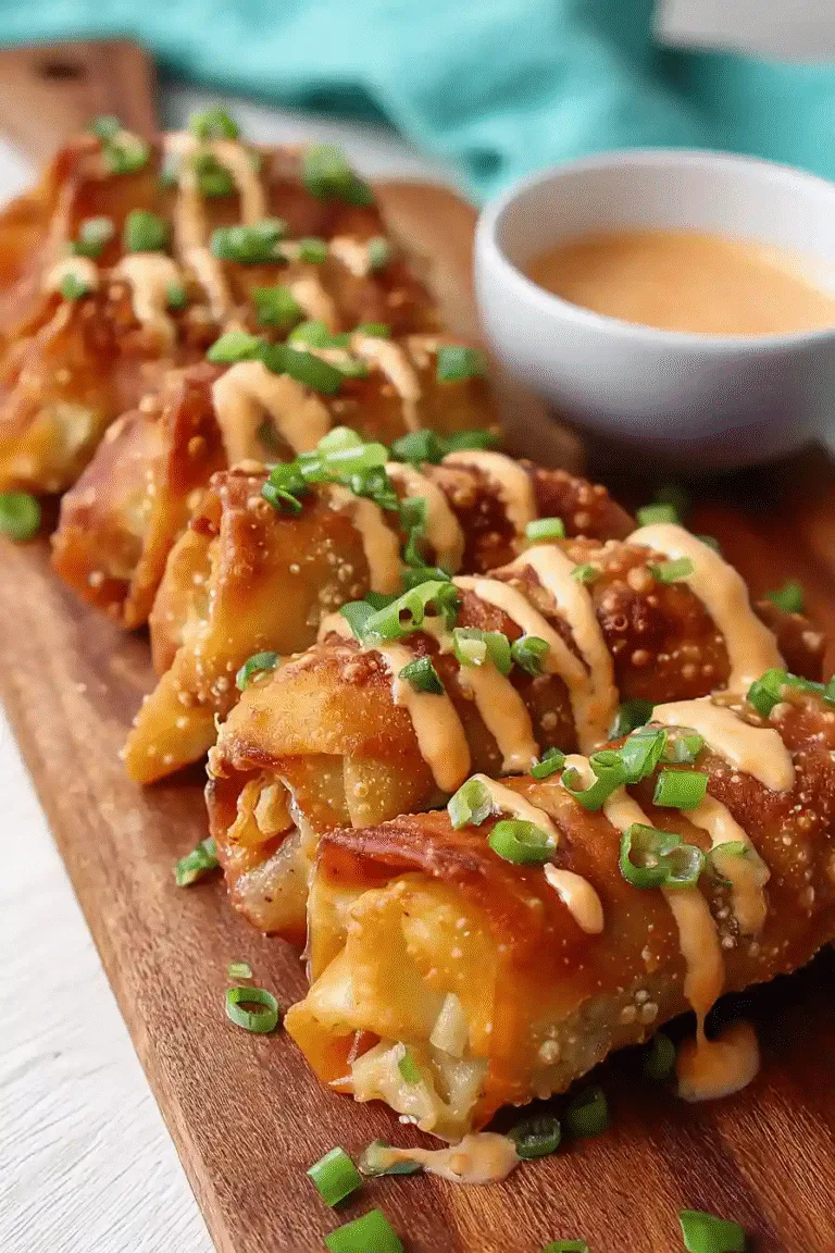 Golden Bang Bang Shrimp Egg Rolls