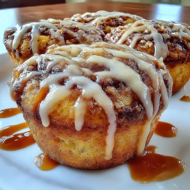 Easy Cinnamon Roll Protein Muffins