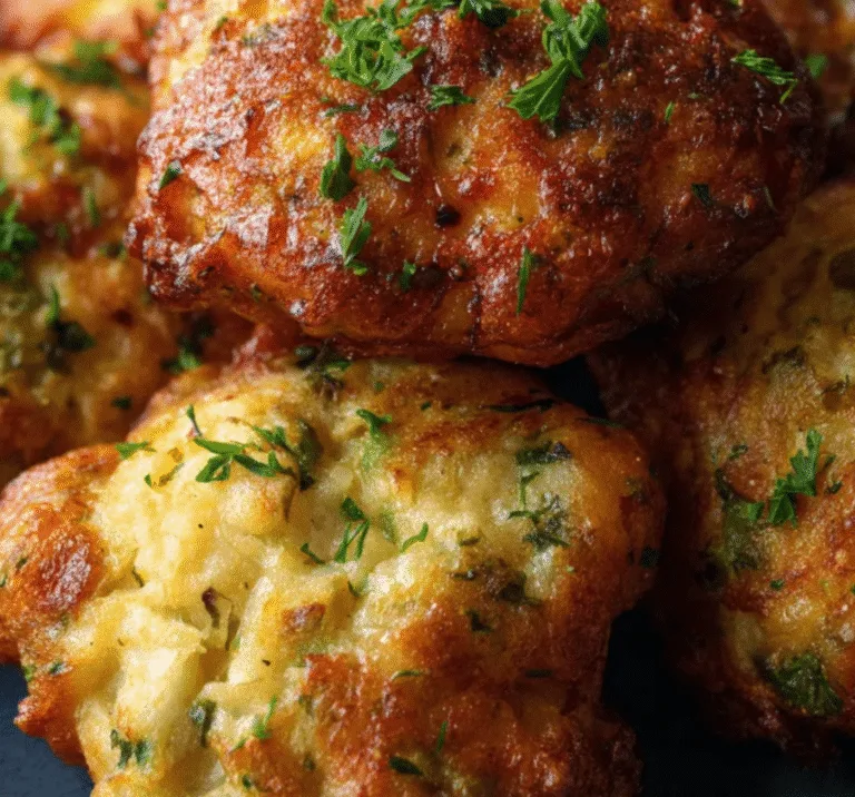 Dill Pickle Chicken Fritters