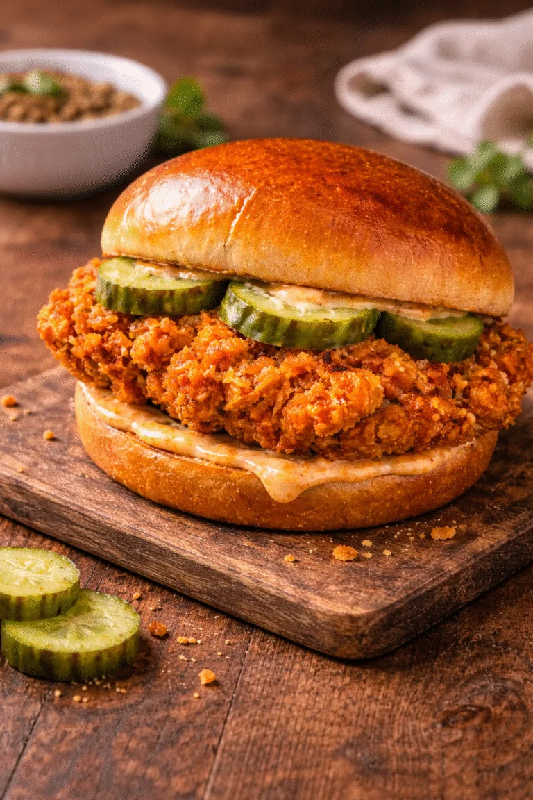 Popeyes Spicy Chicken Sandwich Copycat