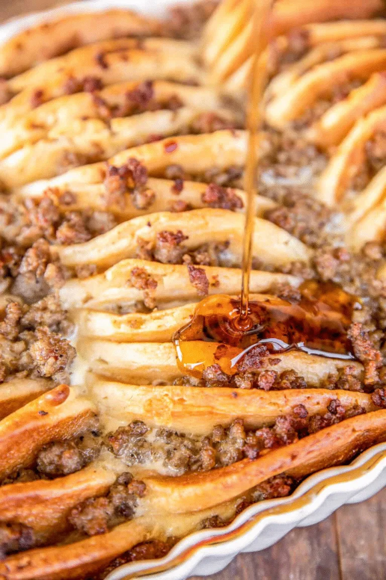 Overnight Sausage Pancake Breakfast Casserole