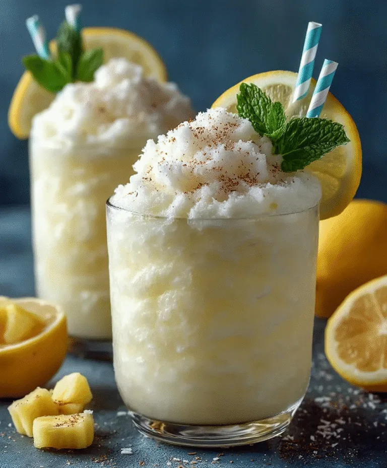 Frozen Coconut Lemonade