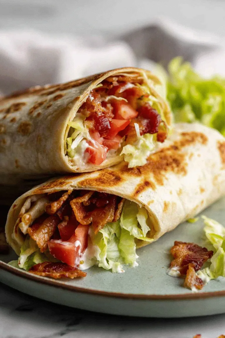 Gourmet BLT Wraps with Secret Sauce
