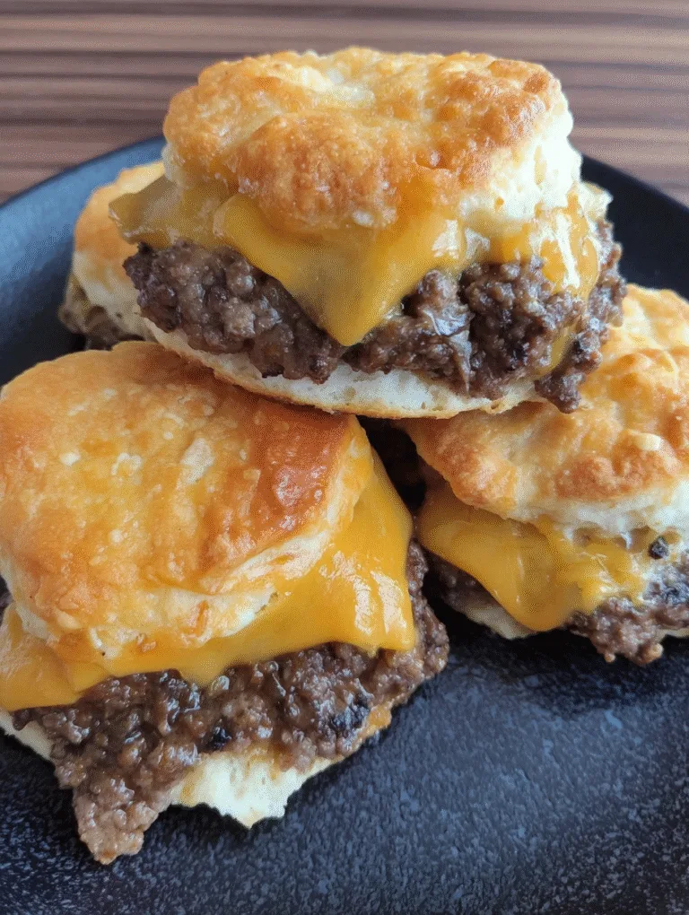 Chopped Cheeseburger Biscuits