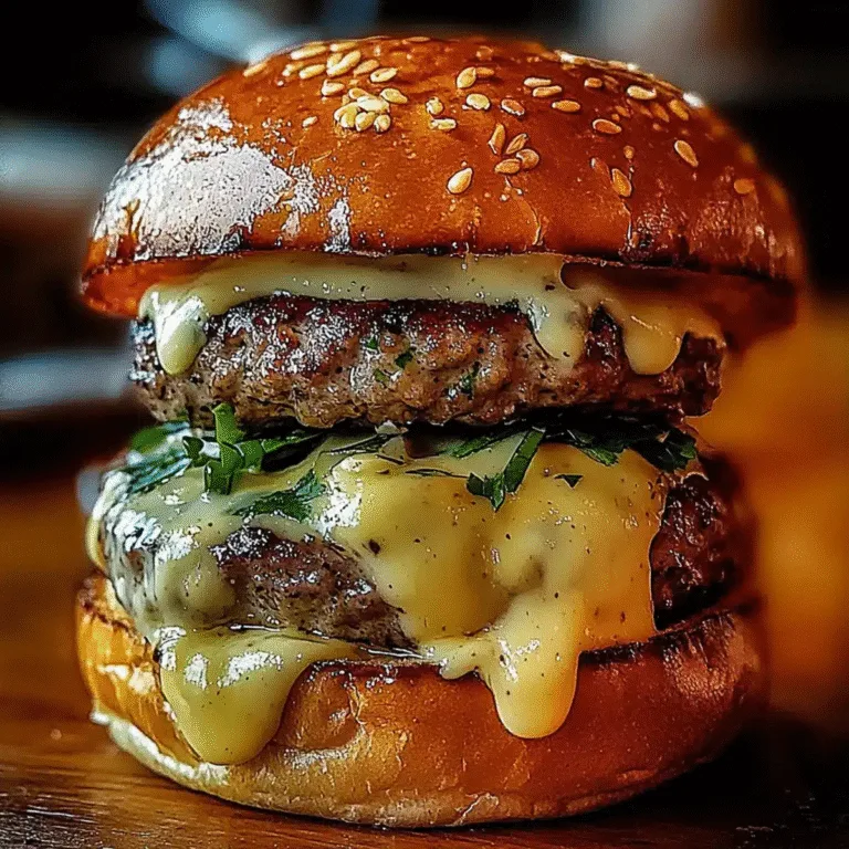Garlic Overload Burgers
