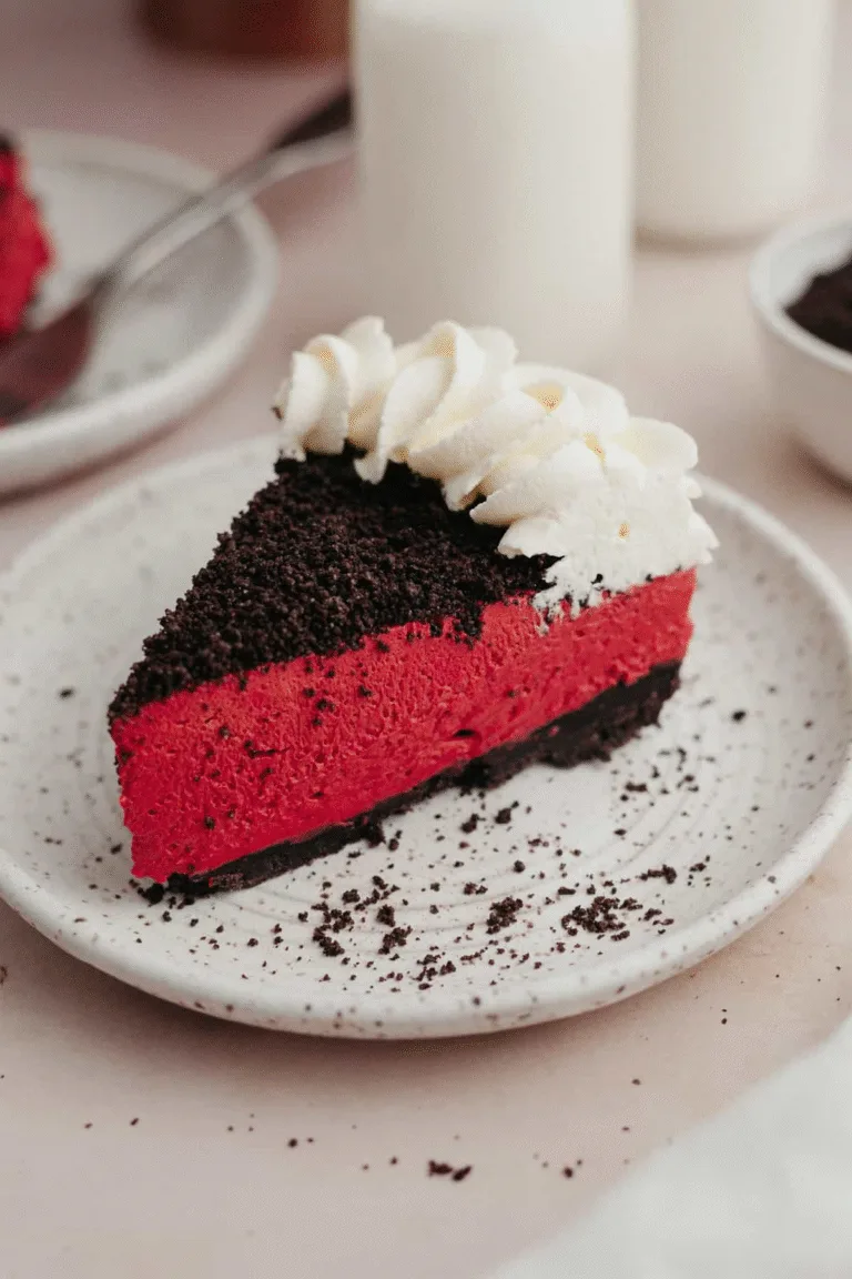 Red Velvet Oreo Cheesecake