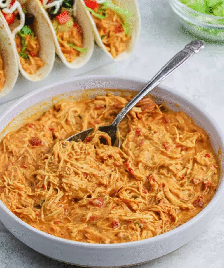 Queso Chicken Tacos