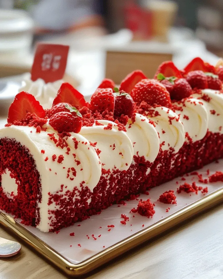 Red Velvet Roll Cake