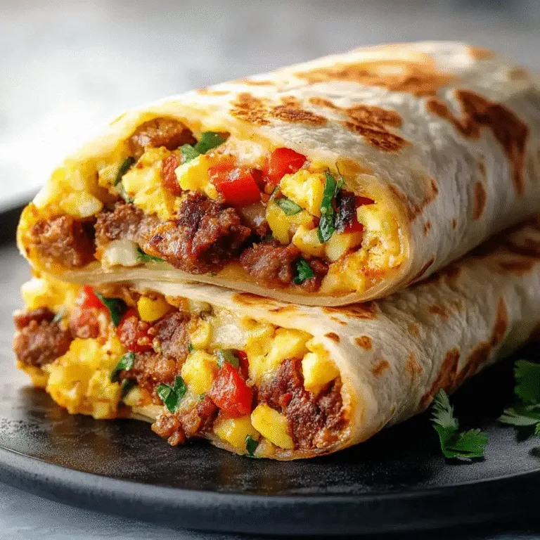 Hearty Cowboy Breakfast Burrito