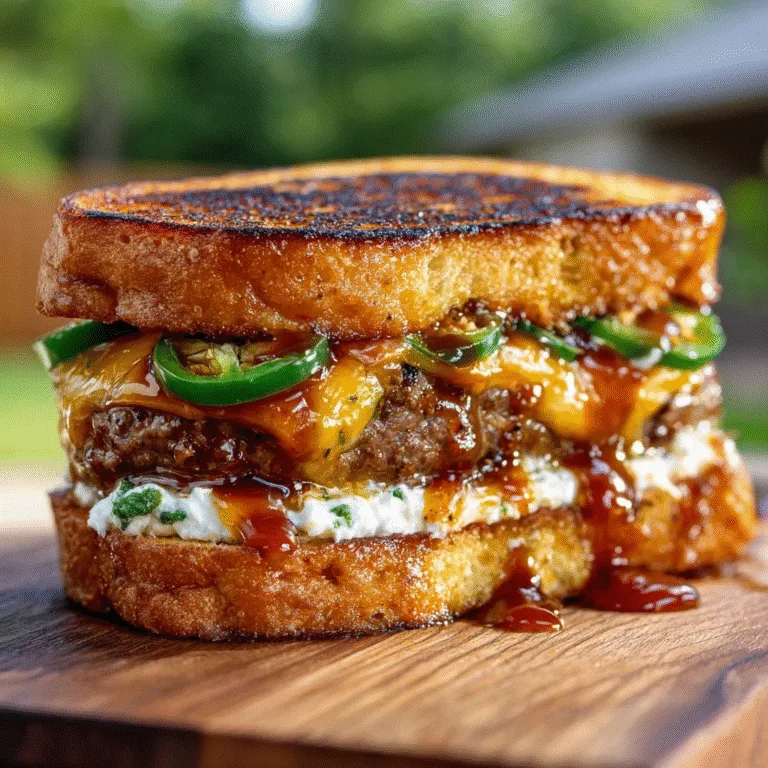 Jalapeño Popper Patty Melts
