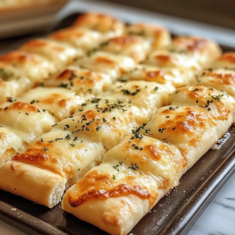 Crispy Sourdough Cheesy Breadsticks