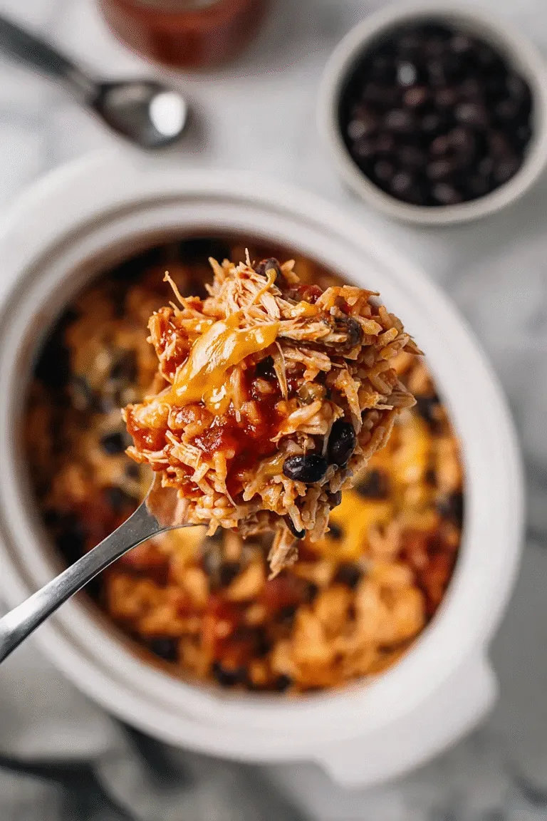 Tasty Crockpot Chicken Burrito Bowls