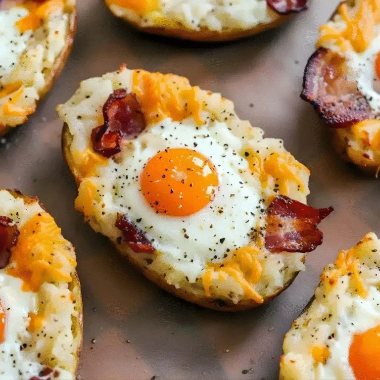 Twice Baked Loaded Breakfast Potatoes