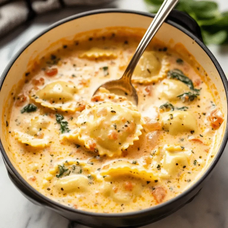 Creamy Ravioli Soup