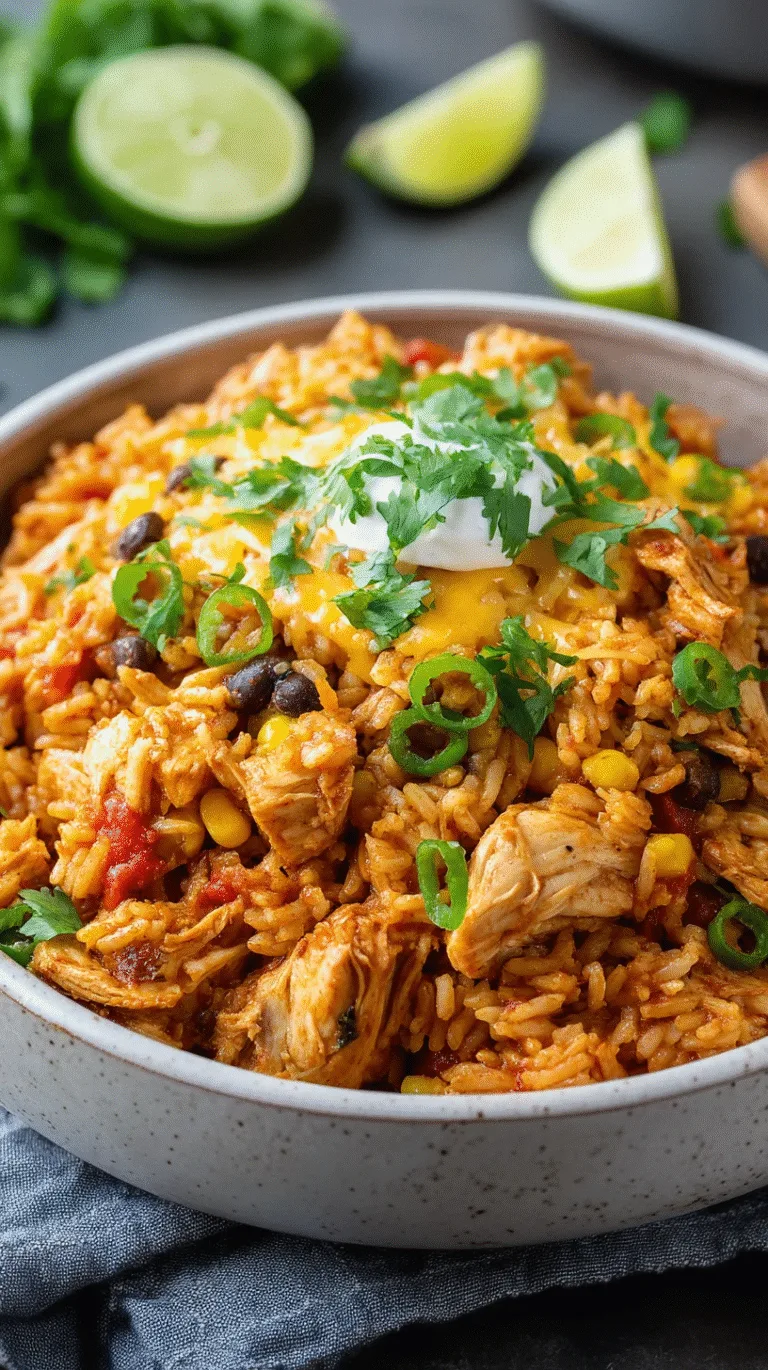 Slow Cooker Taco Chicken and Rice