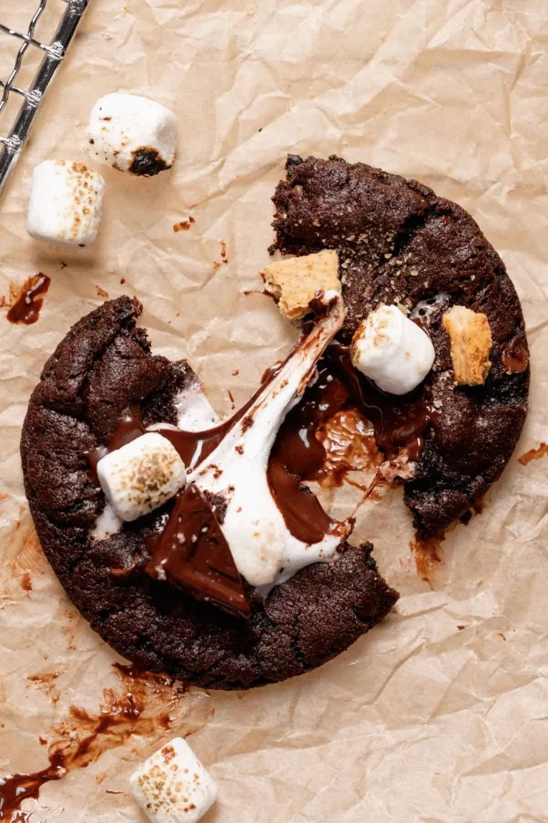 Double Chocolate S’mores Cookies