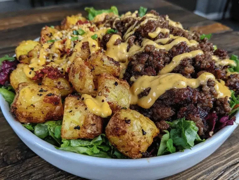 Ultimate Crispy Smash Burger Bowl
