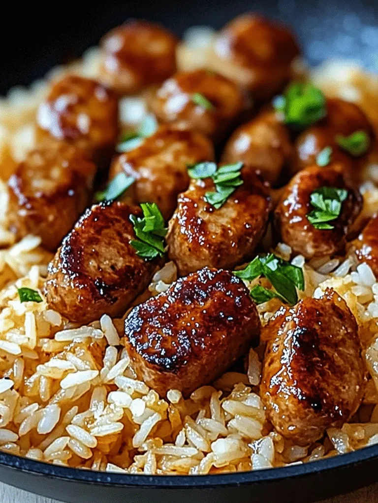One-Skillet Cajun Honey Garlic Sausage & Rice