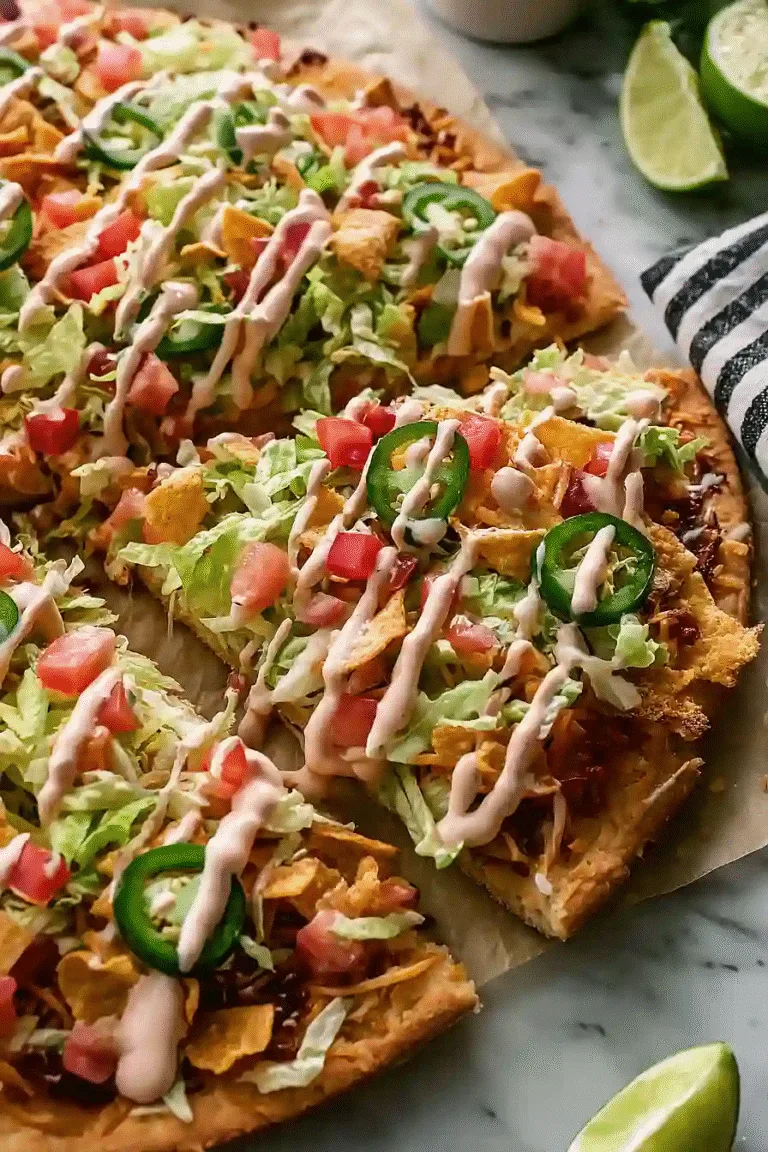 Crispy Taco Salad Pizza