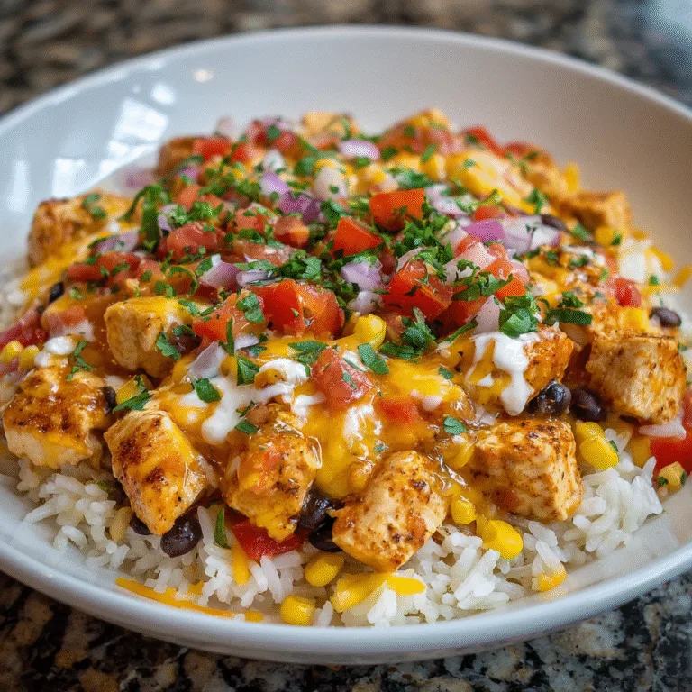 One-Pot Cheesy Southwest Chicken & Rice