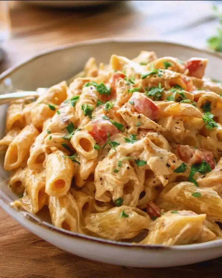 Crockpot Chicken Taco Pasta