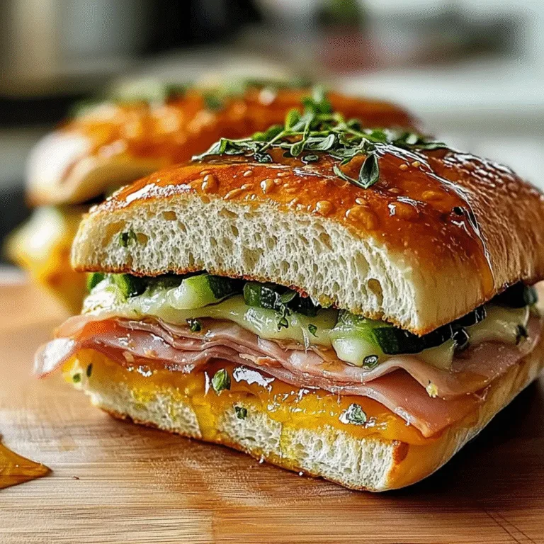 Focaccia Sandwiches with Hot Honey