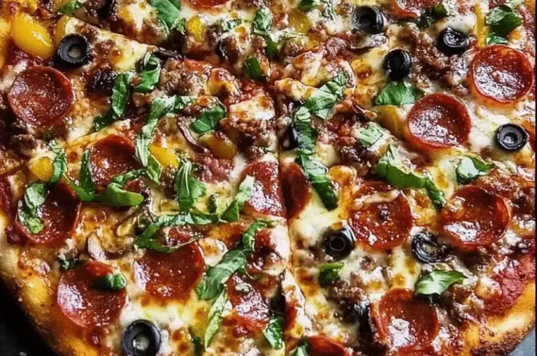 Supreme Pizza – Loaded with Meats, Veggies & Bold Homemade Flavor