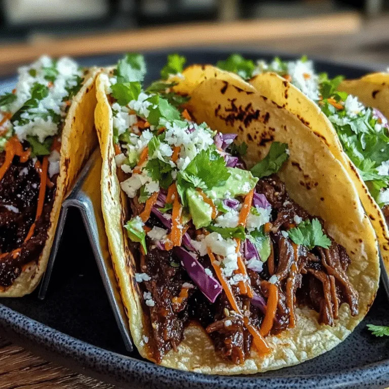 Korean Beef Tacos with Gochujang Slaw