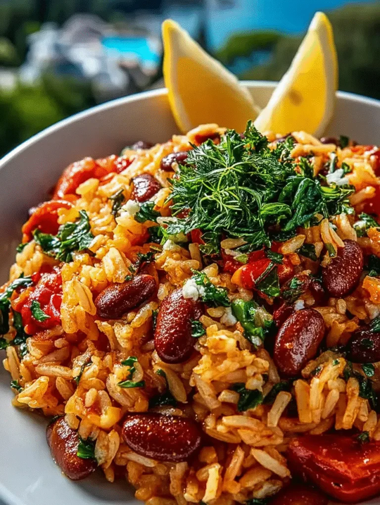 Healthy Mediterranean Rice and Beans