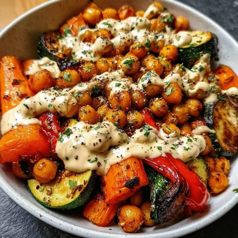 Roasted Vegetable & Chickpea Bowl