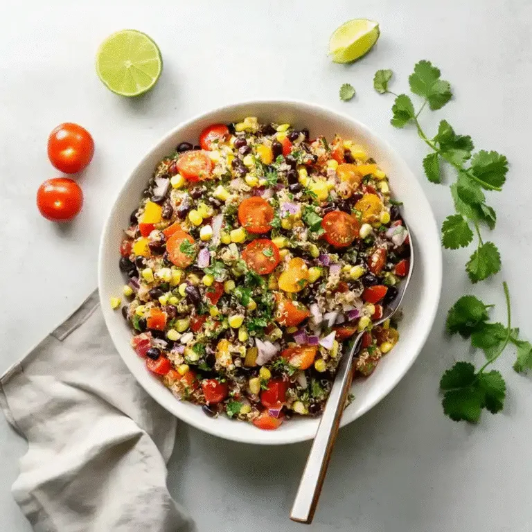 Sweet Corn and Black Bean Quinoa Salad