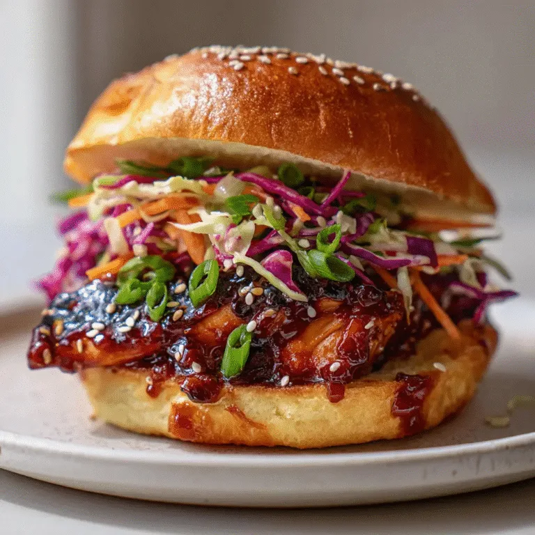 The Ultimate Korean BBQ Chicken Sandwich