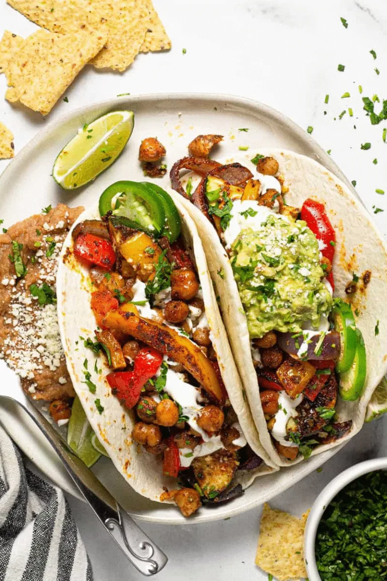 Sheet Pan Chickpea Fajitas