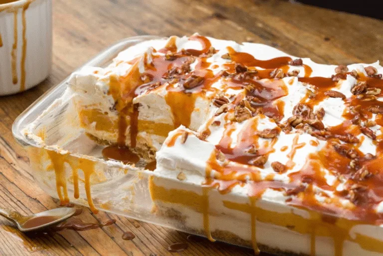 Pumpkin Cheesecake Lasagna