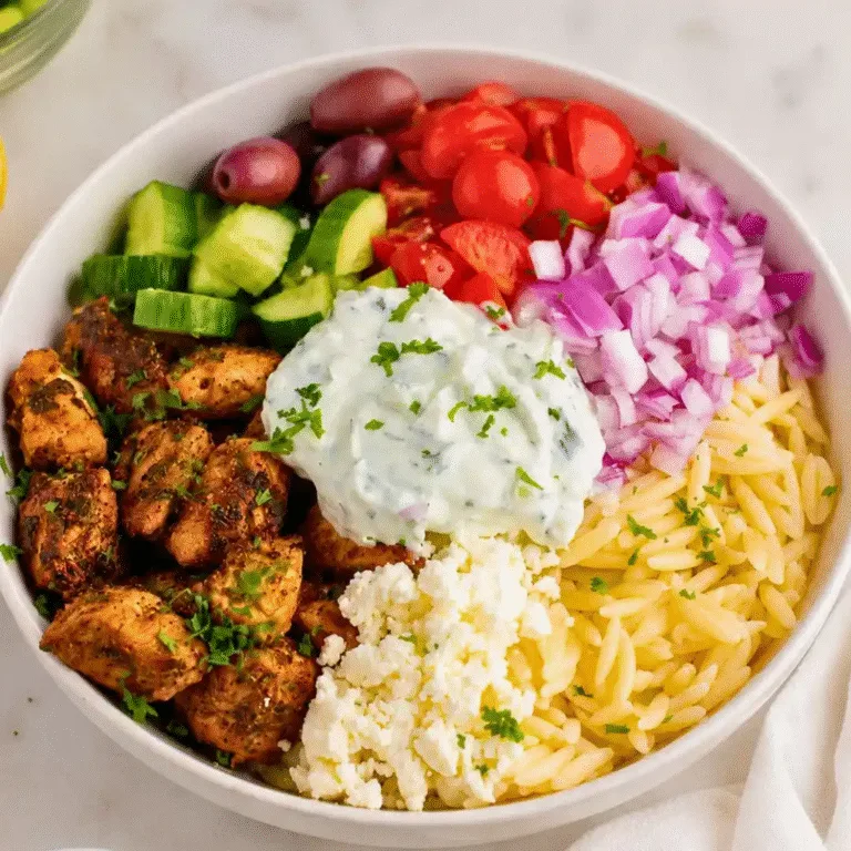 20-Minute Chicken Gyro Bowls