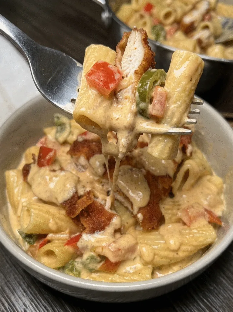 Crispy Cajun Chicken Pasta