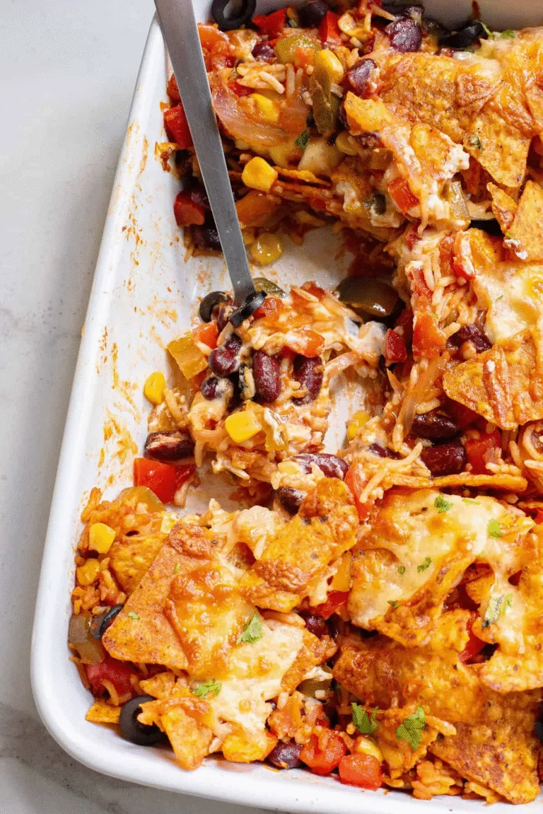Cheesy Dorito Veggie Casserole